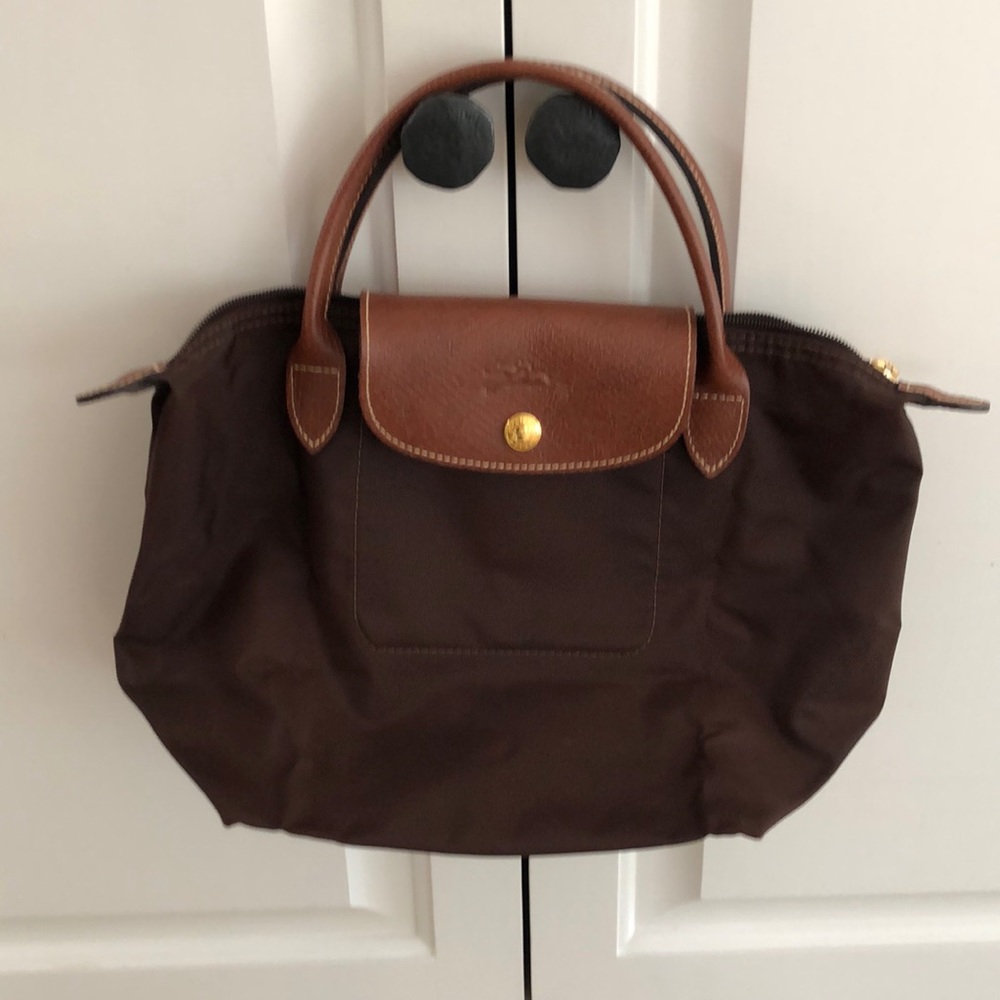 Longchamp le pliage mini tote handbag - brown